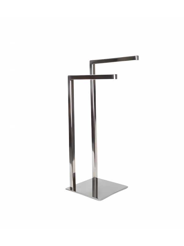 Toalheiro de Pia Bancada Duplo Quadrado Inox Toalheiro de Pia Bancada Duplo Quadrado Inox