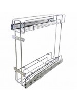 Porta Temperos Latas / Óleo Duplo Deslizante Inox Jomer 8654