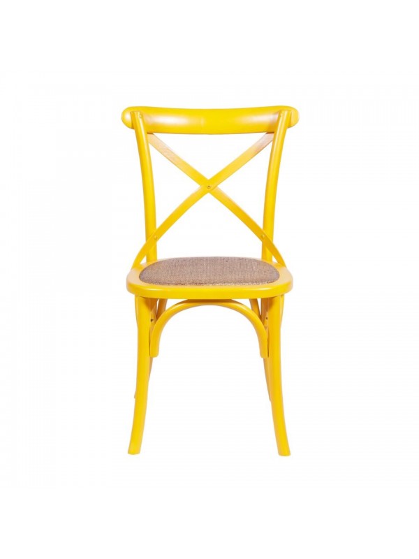 Cadeira Cross Vintage Madeira Rattan Or Design 1150