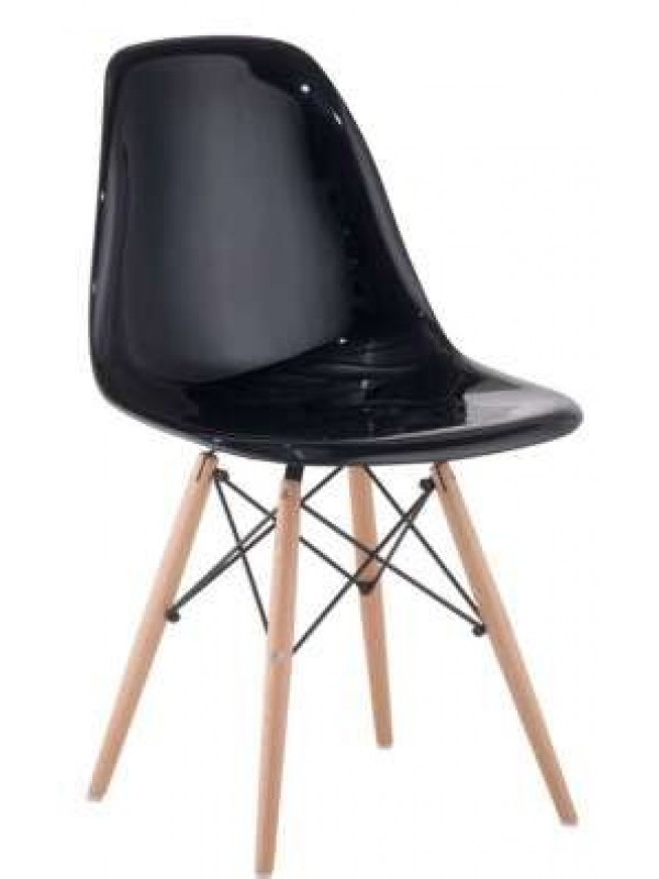 Cadeira Madeira Sem Braço Polipropileno Or Design 1102 B