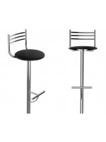 Banqueta Cozinha Lanchonete Cromada Fixa Alta 90cm - Flape - 1 Unidade