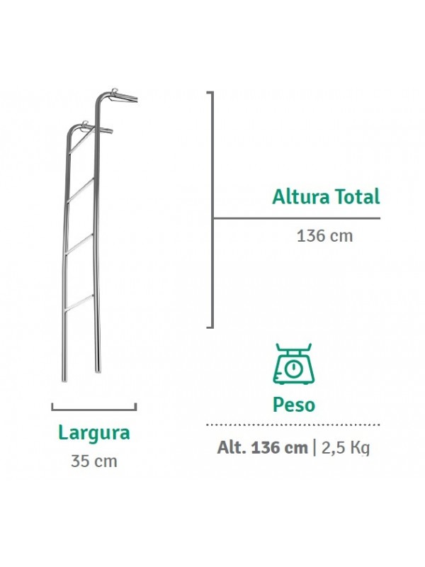 Escada para Beliche 1,36m - Flape