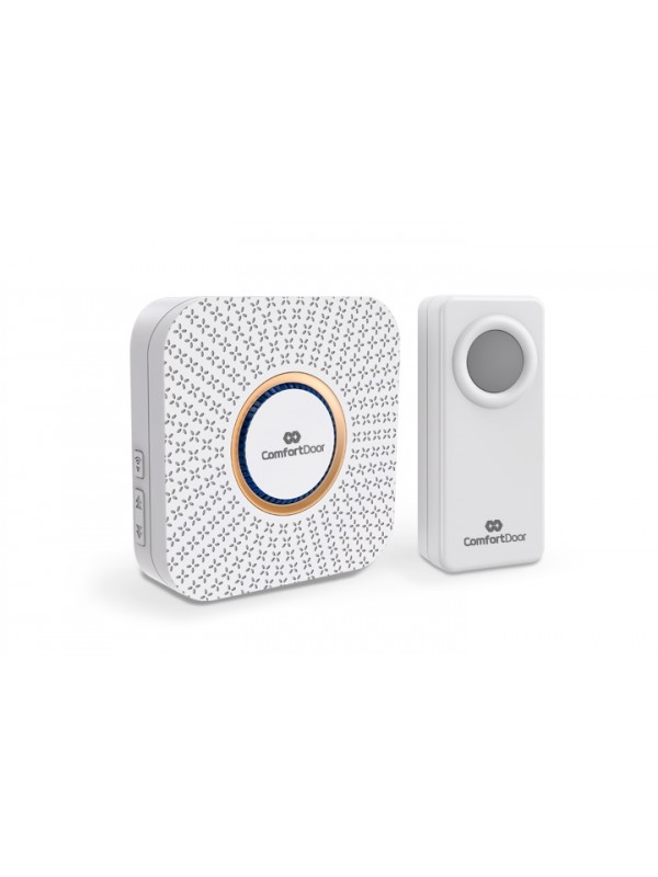 Campainha Wireless Sem Fio Branca Pilhas Comfort Door 100mts