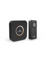 Campainha Wireless Sem Fio Preta Pilhas Comfort Door 100mts