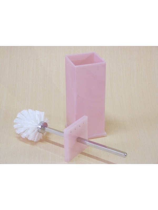 Escopino - Escova Sanitária em Acrílico Com Strass Rosa