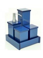 Kit Potes em Acrílico sem Srass Azul