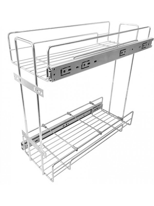 Porta Temperos Latas Óleo Deslizante Duplo 20cm Jomer 8667 Porta Temperos Latas Óleo Deslizante Duplo 20cm Jomer 8667