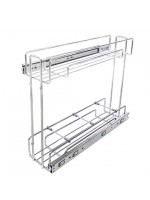 Porta Temperos Latas / Óleo Duplo Lateral Inox 125x350x450mm Jomer 3365