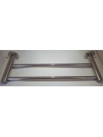 Toalheiro Jasmim Redondo 3/8 Duplo 60cm Inox Polido