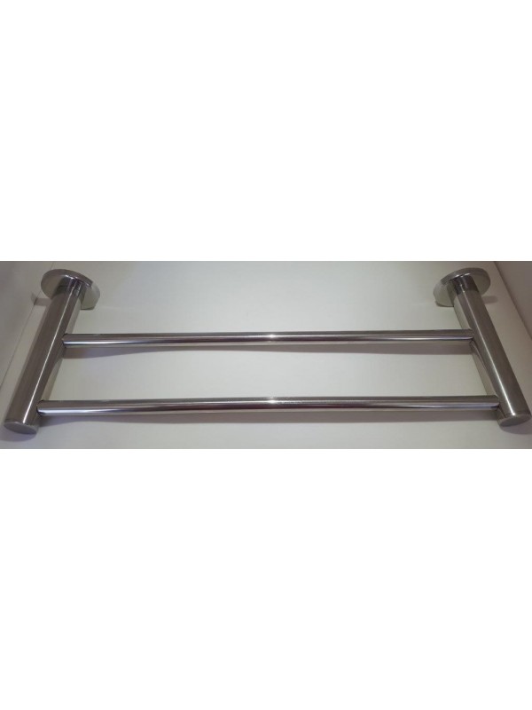 Toalheiro Jasmim Redondo 3/8 Duplo 45cm Inox Polido Toalheiro Jasmim Redondo 3/8 Duplo 45cm Inox Polido
