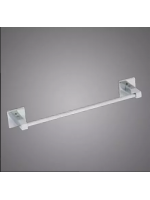 Porta Toalhas Banho Parede 60cm Metal Cromado Linha Retro